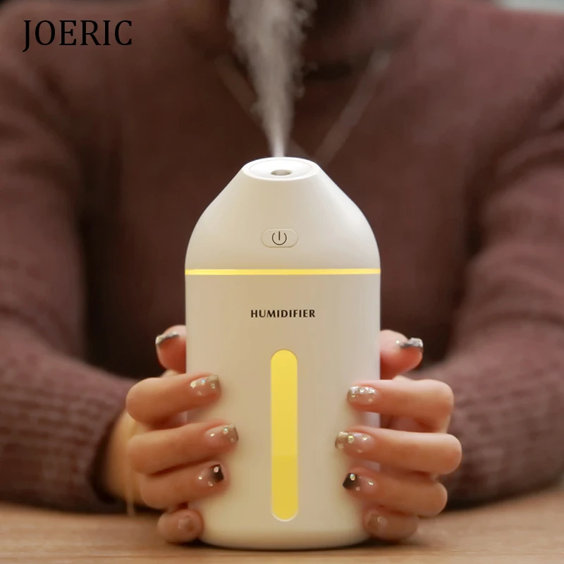 

JOERIC 320ML Ultrasonic Air Humidifier Mist Maker Fogger with Night Light Portable Air Conditioner Car Home Aroma Oil Diffuser
