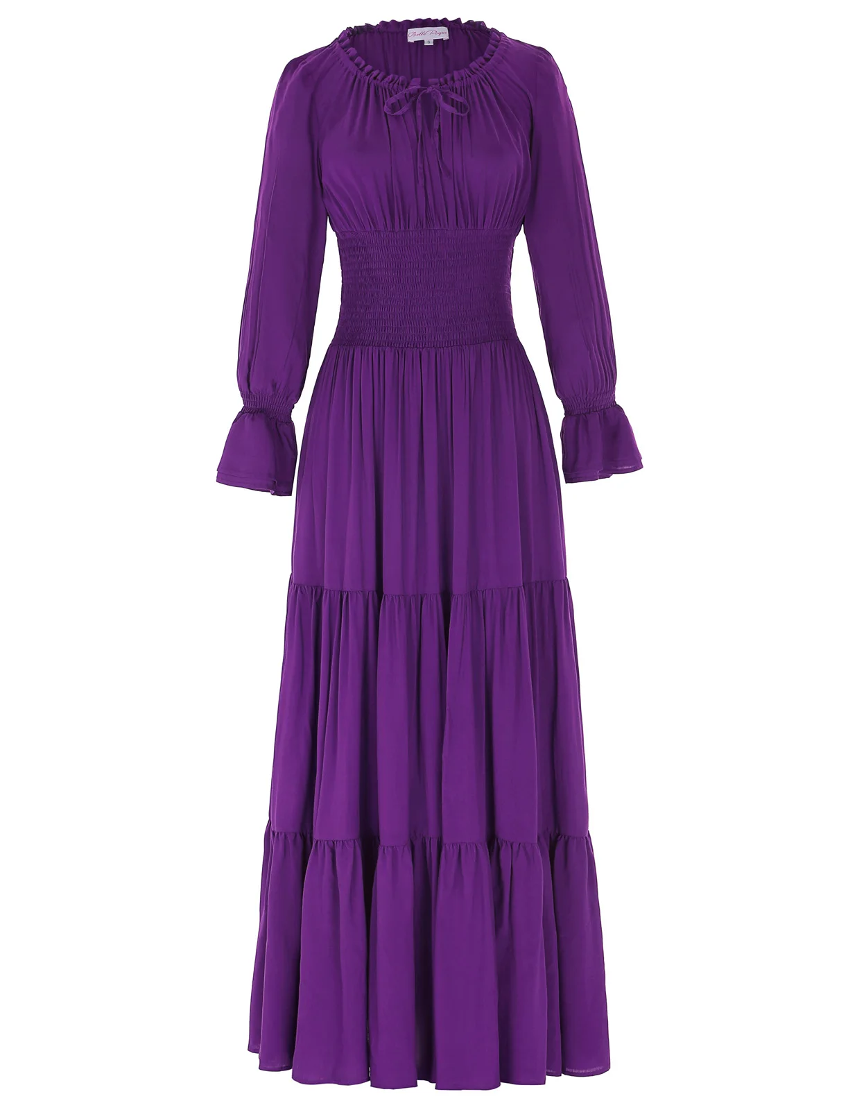 

Retro Renaissance Victorian Steampunk Lady Long Sleeve Costume Maxi Long Dress