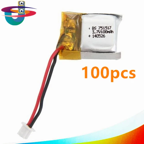 100PCS New 3.7V 100mAh Spare Battery for RC Cheerson CX-10 Quadcopter fq777-124 free shipping | Игрушки и хобби