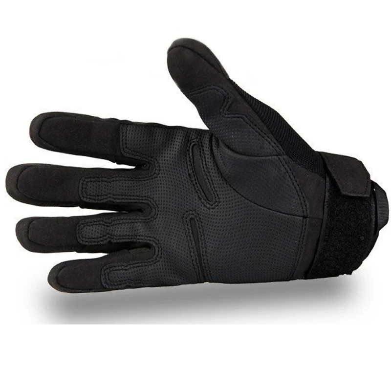 Outdoor Men Adventure Army Gloves Full Finger Military Police Safety Anti-Slippery Leather Wear-Resistant Tactical-Gloves M-XL