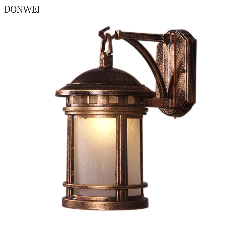 

DONWEI Wall Sconces Vintage Wall Lamp E27 LED Bulb Loft Retro Wall Light for Bar Coffee Shop Bathroom Aisle Corridor