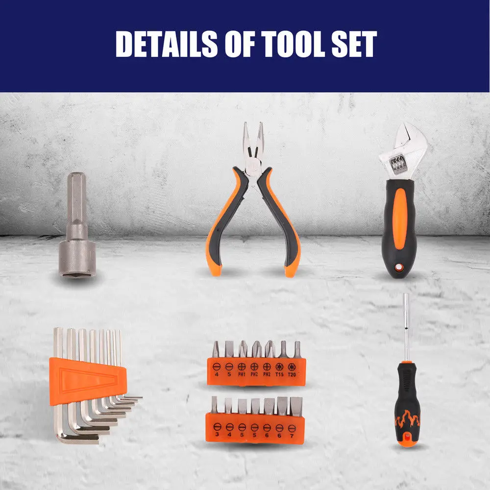 HORUSDY 34Pcs Screwdriver Wrench Set Hex Wrench Head Adjustable Sleeve Nut Wrench Long Nose Pliers For Bicycle Appliance Repair HORUSDY 34Pcs Screwdriver Wrench Set Hex Wrench Head Adjustable Sleeve Nut Wrench Long Nose Pliers For Bicycle Appliance Repair