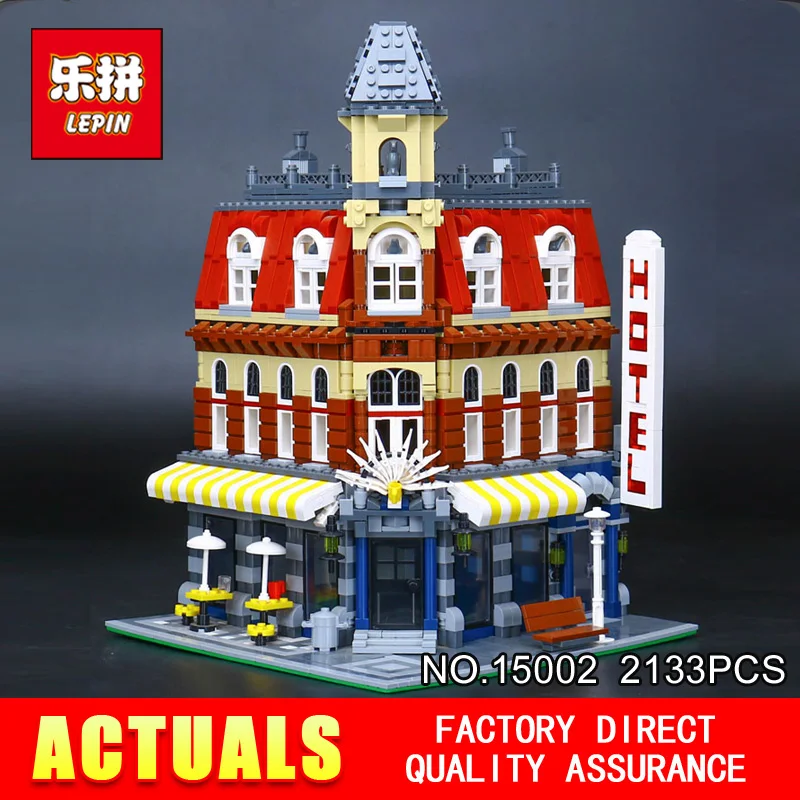 

LEPIN 15002 2133Pcs Cafe Corner Model Building Blocks Bricks Educational Toy Model Gift Compatible With 10182 for Children