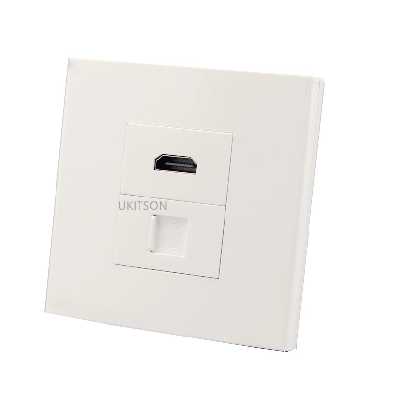 HDMI+CAT6 RJ45 Female To Female Wall Panel pic 3