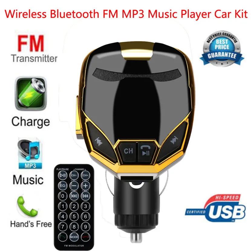 Беспроводной Bluetooth зарядное устройство FM передатчик модулятор автомобильный