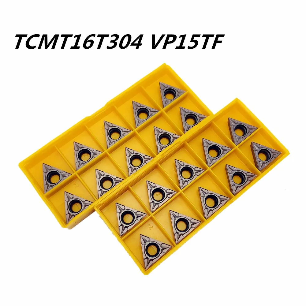 

50PCS Carbide Tool TCMT16T304 VP15TF External Turning Tool High Quality Carbide Cutting Lathe Tool TCMT16T304 Metal Turning Tool