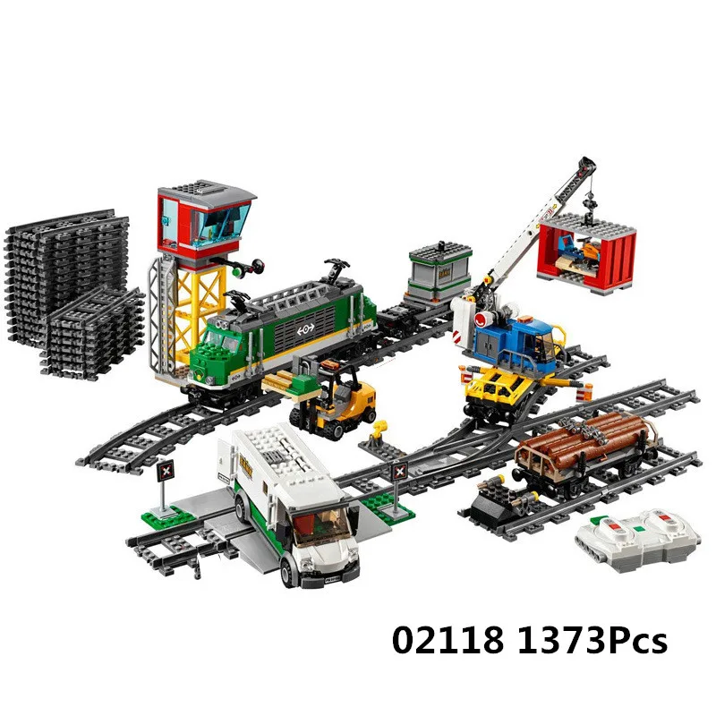 

Lepin 02118 City Cargo Train Remote Control Building Kit Building Blocks Bricks Car Model Toys Fit For LegoINGlys 60198 Gifts