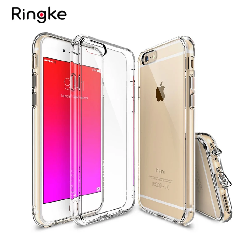 Ringke Fusion чехол для телефона для iphone 6 Чехол прозрачный жесткий чехол и Гибкая ТПУ Рамка для iphone 6 Plus чехол и 6S Plus чехол