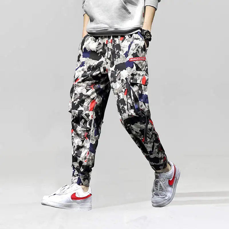 SingleRoad Camouflage Pants Men 2019 Hip Hop Trousers Side Pockets Joggers Streetwear Male Casual Cargo Harem Pants Sweatpants