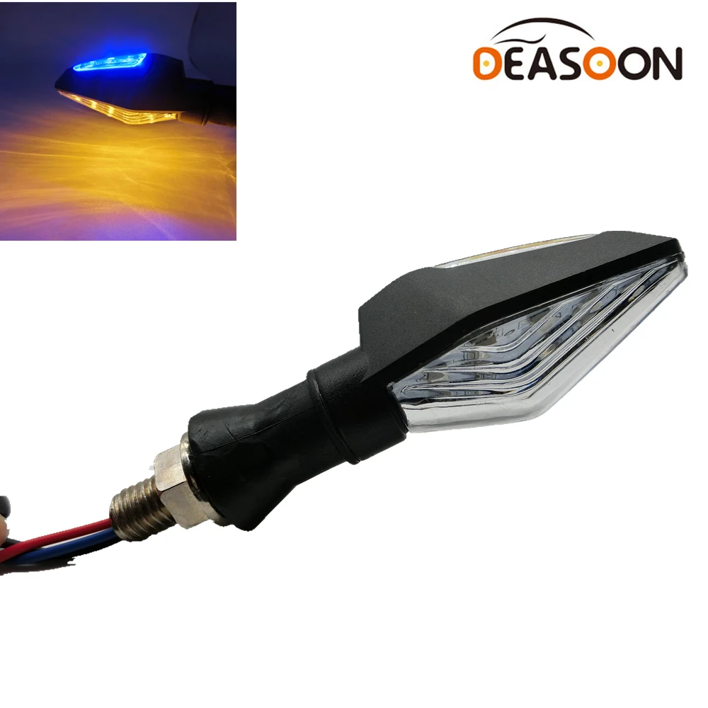 

12V Universal Turn Signal Light Two Side LED Light Amber Blue Color Motorcycle Turn Signals Light Indicators Blinker