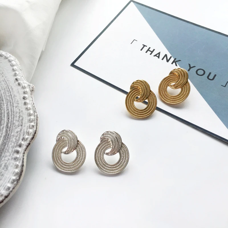 

Free Shipping Fashion Geometric Cute Design Stud Earring