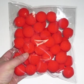 

20 pcs per order 3.5cm Super Soft Sponge Balls(Red) - Close Up Magic, Magic Trick
