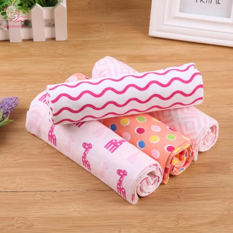 4pcs Baby Boys Girls Blankets Cute Kid Baby flannel