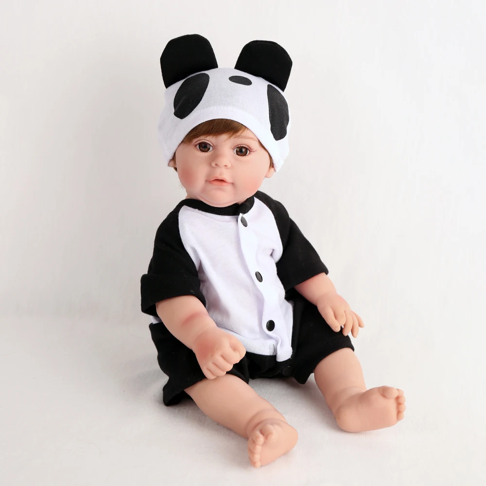 Полный силикон Bebe Reborn Baby Dolls 48 см живая Реалистичная Ванна Playmate 18 дюймов младенец прекрасный Bebe Boneca дети подарки на день рождения