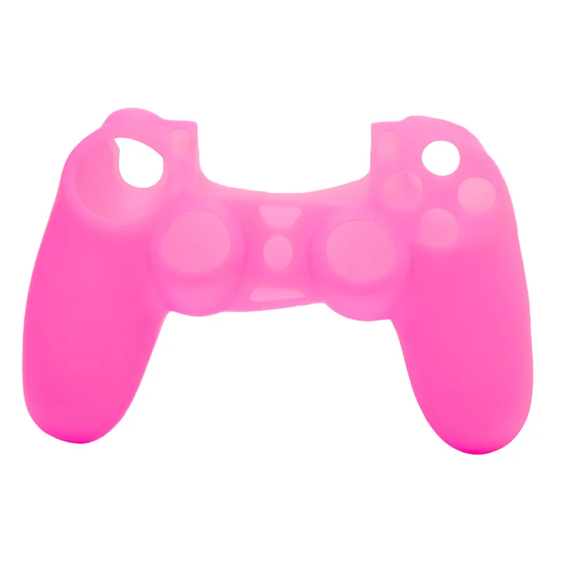 Розовый 1 шт. Мягкий силиконовый чехол Защита для sony PS4 контроллер ручка - Цвет: Розовый