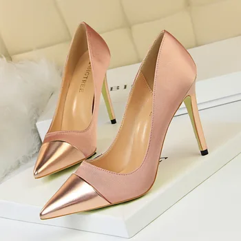 

Bigtree Shoes Women Pumps High Heels Shoes Leather Pumps Women Wedding Shoes New Stiletto Women Shoes Pointed Toe Women Heels