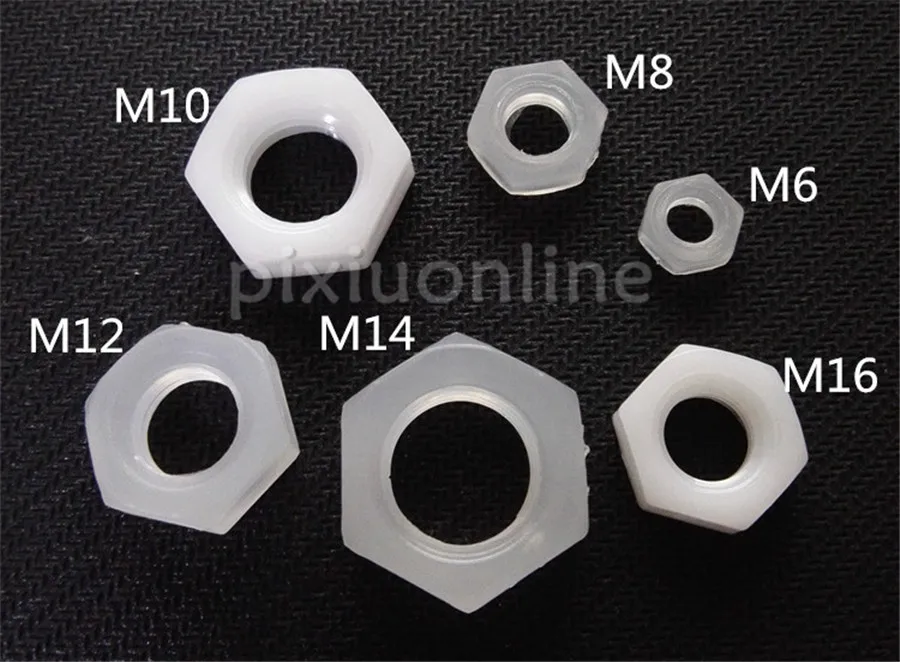 

2pcs K933b 6sizes Choose M6-M12 Plastic Nut Electrical Work Insulation DIY Model Making Free Shipping Russia