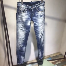 Высококачественные джинсы для женщин подходят для осенней и зимней одежды модные повседневные Новые продукты Хит