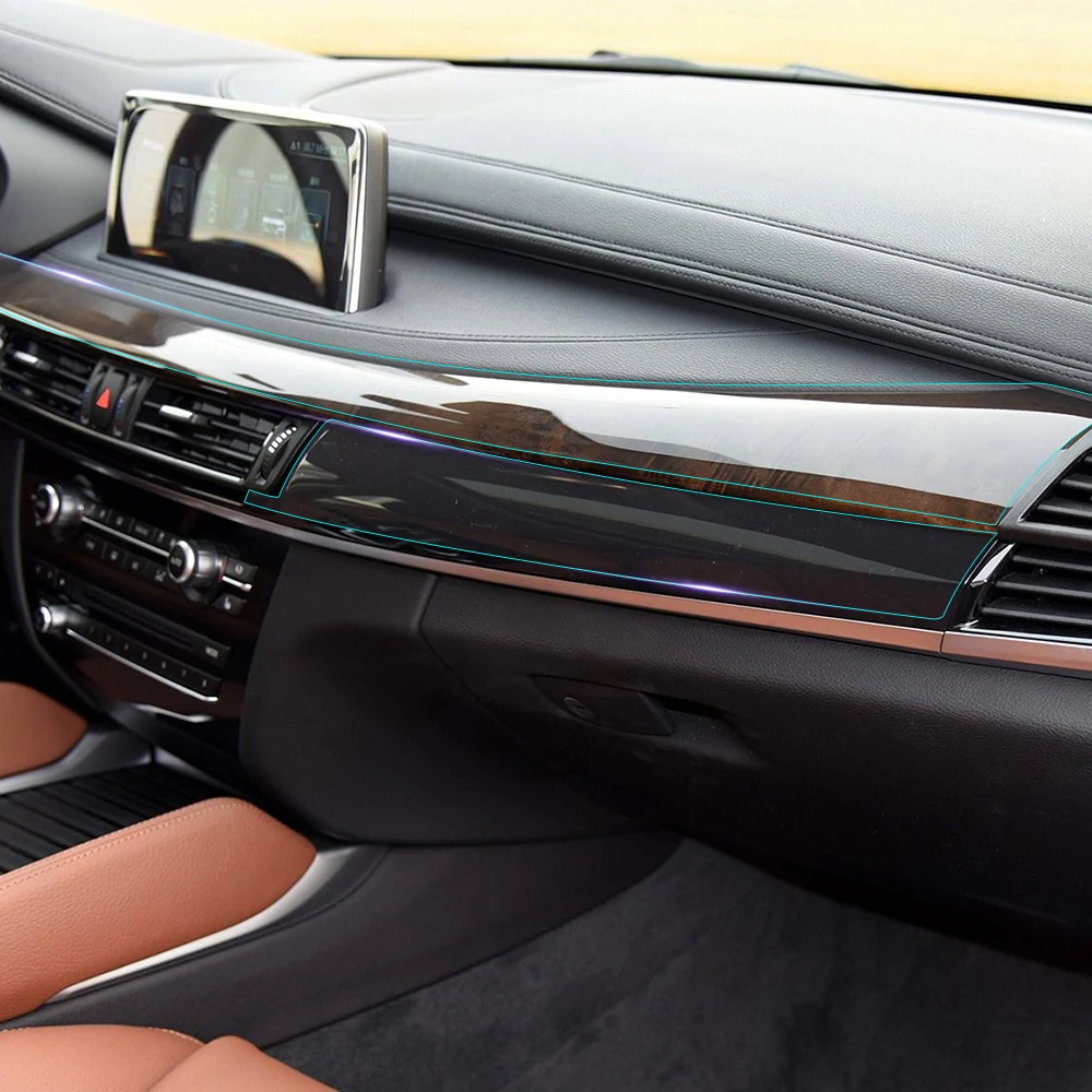 Anti Scratch салона консоли панель передач прозрачная защитная пленка Стикеры для BMW новый X6 f16 2014-17 аксессуары