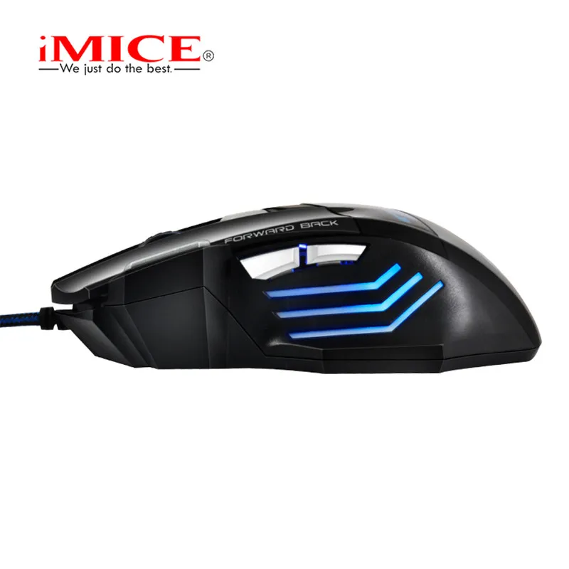 IMICE профессиональная Проводная игровая мышь X7 7 кнопок 3200 DPI светодиодный