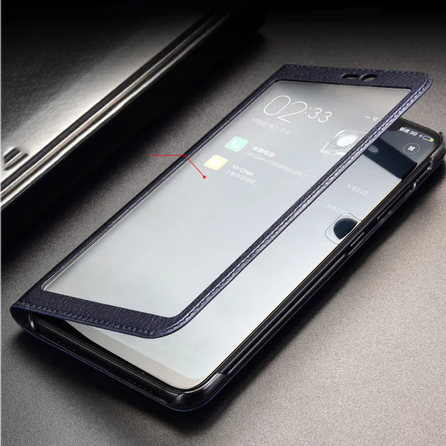 Best Offers for Xiaomi Mi 8 Case Full View Window PU Leather Flip Cover Funda Case for Xiaomi Mi8 protective case Mi 8SE exploration version