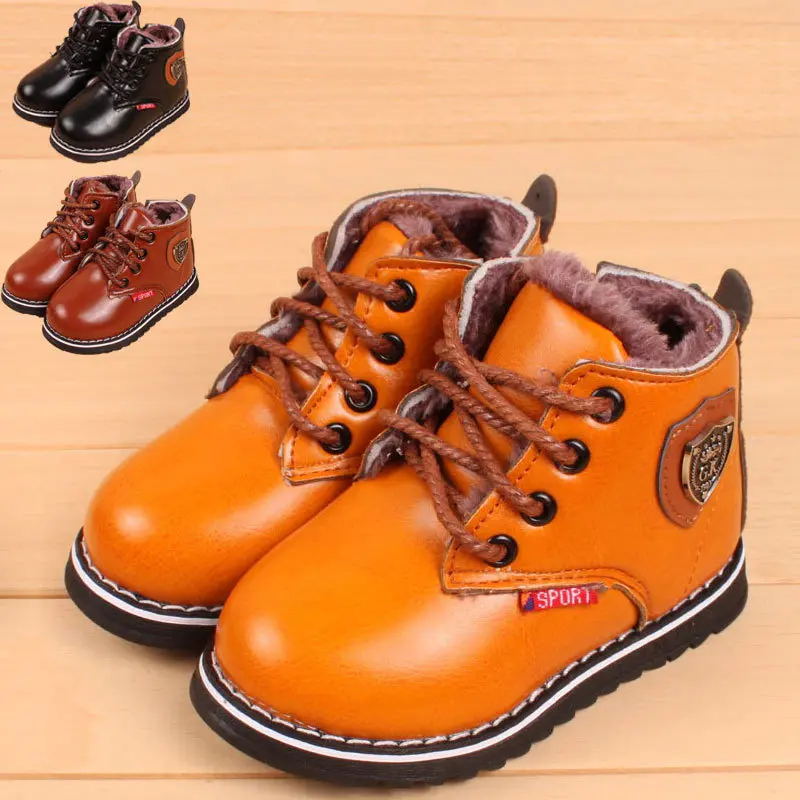 Size 21 25 Children Snow Boots Baby Winter Shoes Kids Boys Girls Soft