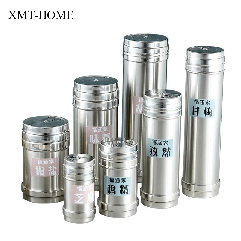 

XMT-HOME seasoning jars for spices shaker barbecue pepper coconut powder bottle sprinkler salt spices dispenser 2pcs