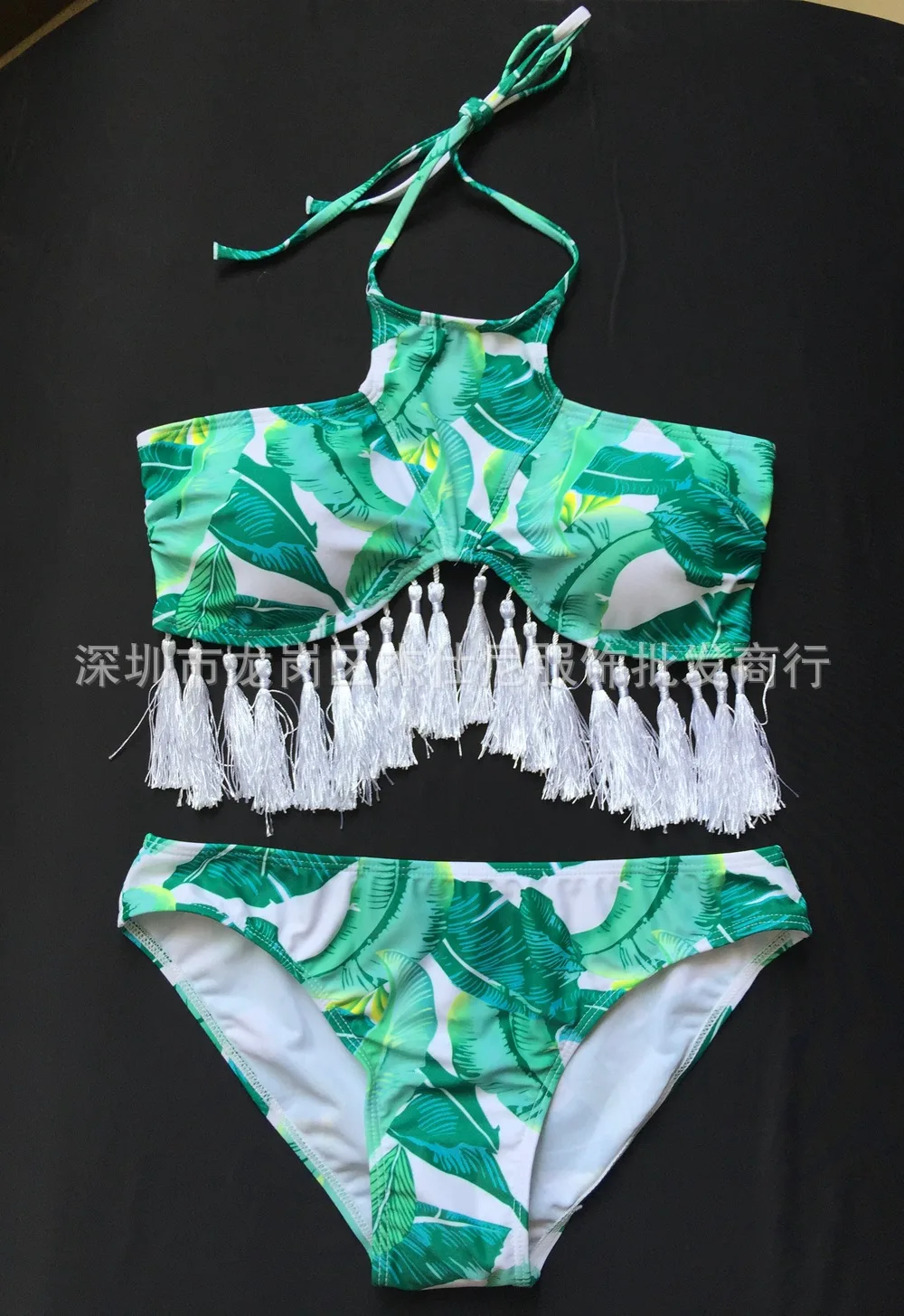 Для женщин купальник костюм бахрома Maillot De Bain Femme комплект бикини кисточкой