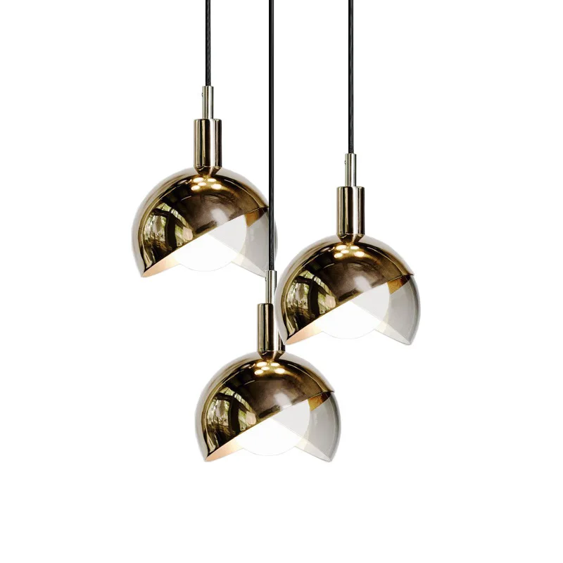 

Suspension luminaire nordic modern glass ball led pendant light bedroom hanglamp dining room home deco hanging light fixtures