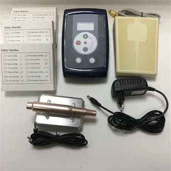 

1 set permanent makeup pen machine kit professional digital Swiss motor handpiece eyebrow tattoo device micro needles