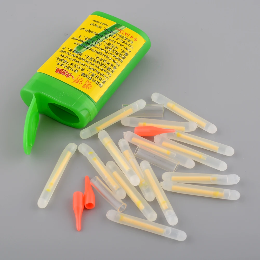15Pcs 4.5X36mm Fishing Fluorescent Light Stick Light Night