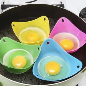 

QFT282 Egg Poacher Microwave Egg Cooker Mold Egg Poacher Cooking Tools Kitchen Gadget Silica Gel Egg Cooker
