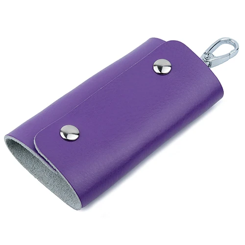 Новое поступление, кошелек для ключей с застежкой, высокое качество, модные Универсальные кошельки для ключей унисекс для женщин и мужчин, ключница,, ключница - Цвет: Purple