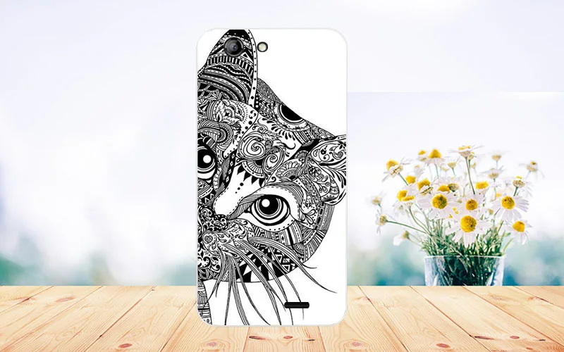 Высококачественный защитный чехол с рисунками цветов, милой совы, кота, Эйфелевой башни для Vertex Impress Lion 3g 5,0 дюймов, чехлы для телефонов