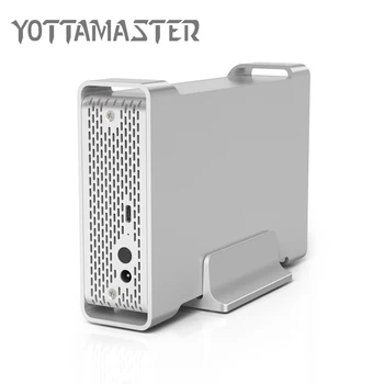 

Yottamaster D35 High-end HDD Enclosure Type-C to SATA Single Bay External HDD Case Docking Station for 3.5 HDD Support UASP 8TB