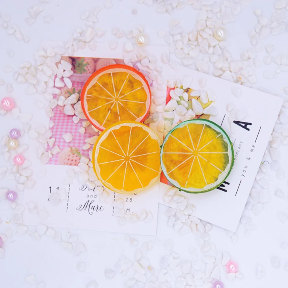 

5CM artificial fruits fake Plastic lemon plants diy gifts box household products Christmas home party decoration Fridge sticker