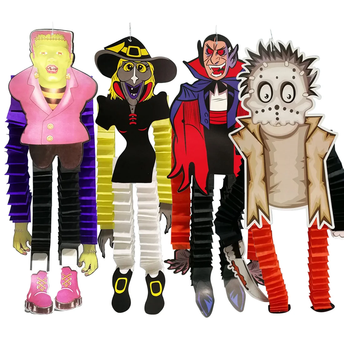 

1Pc Festival Halloween Hanging Horror Decoration Outdoor Vampire Witches Paper Ornaments Zombies Halloween Theme Party Supplies