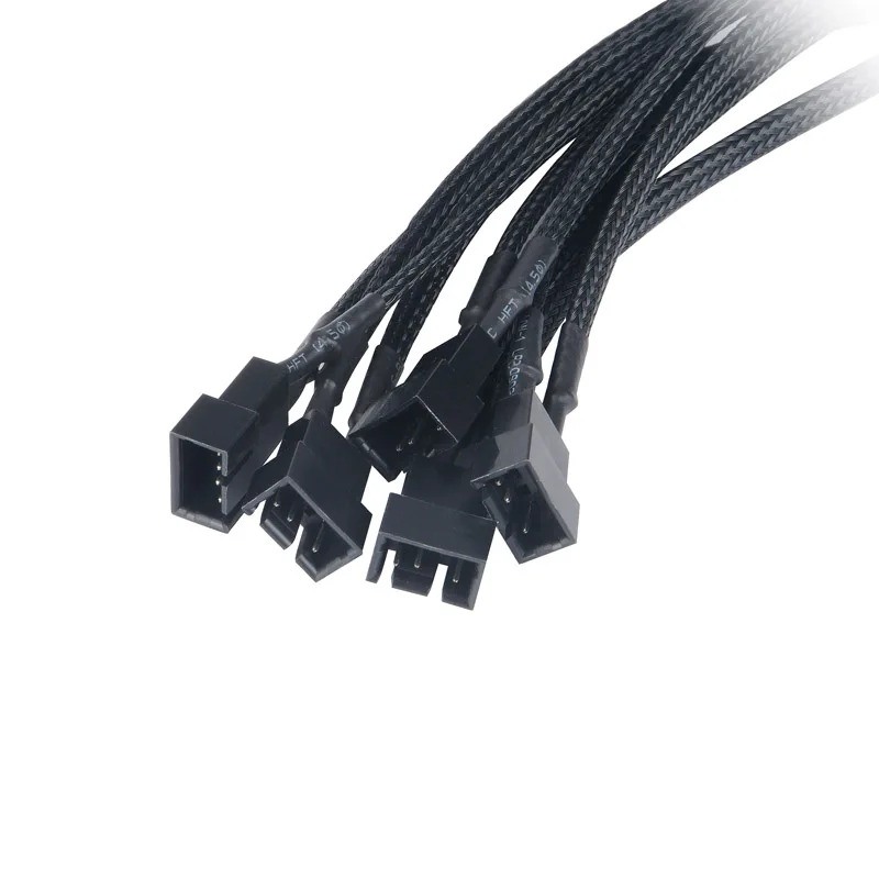 45 см вентилятор удлинитель Кабель питания разъем 4 Pin Molex кабель 5x ШИМ 4Pin