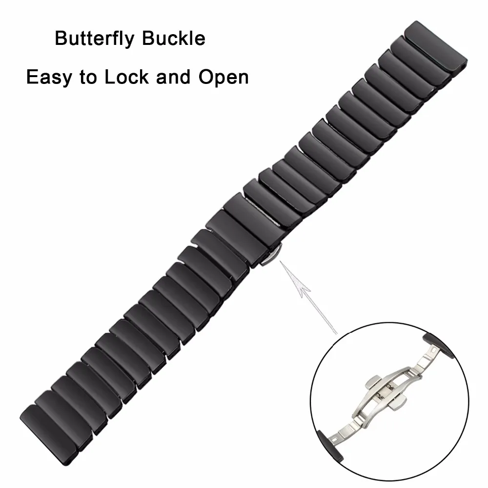 Ремешок керамический для наручных часов Xiaomi Huami Amazfit Bip BIT PACE Lite Youth браслет со