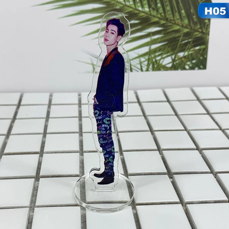 KPOP GOT7 Cartoon Acrylic Stand Plates BamBam YoungJae Mark Jackson JB Jin Young Gyeom Mini Figure Fans Gift Collection - Цвет: 05
