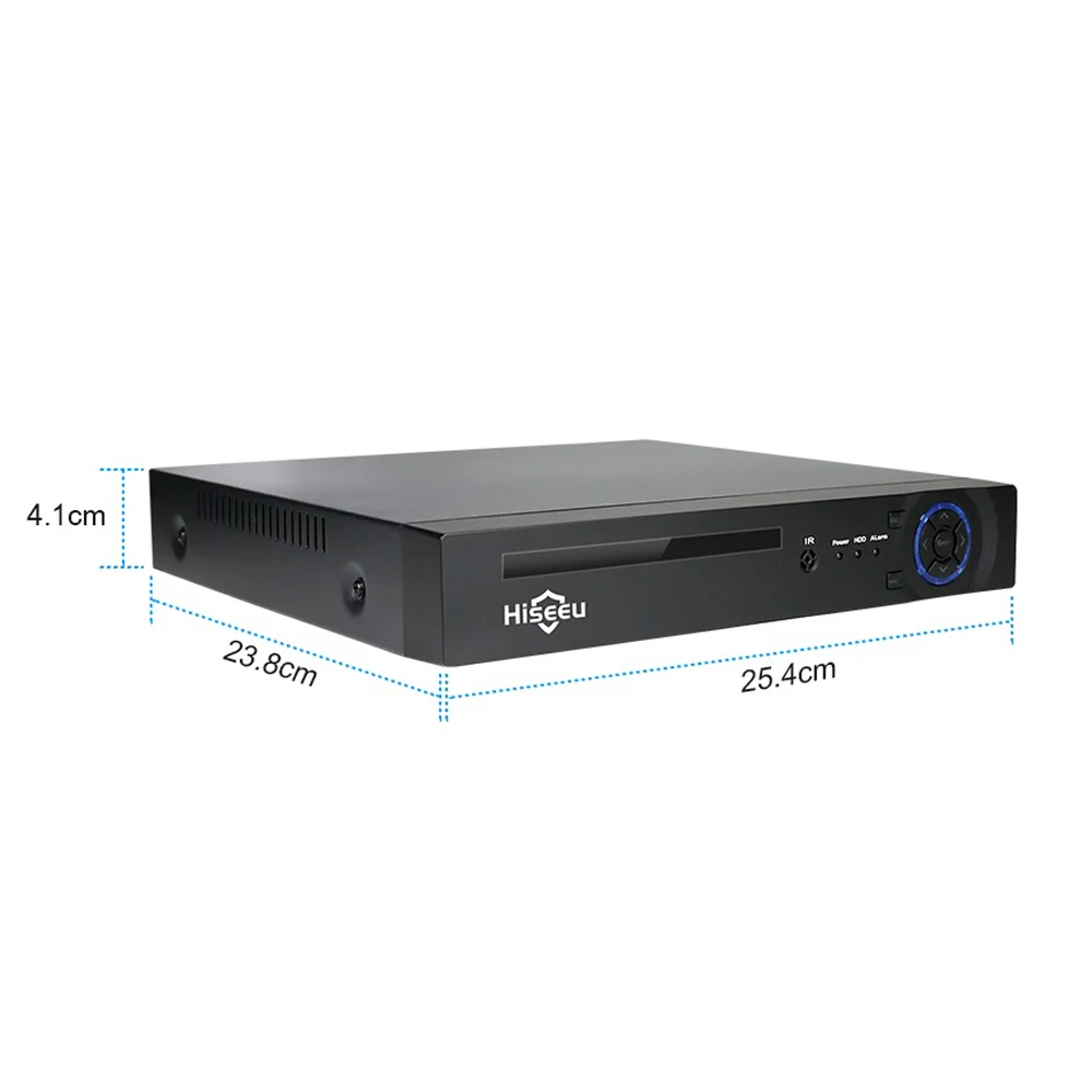 Hiseeu H.265 H.264 4/8CH POE NVR безопасности ip-камера видеонаблюдения CCTV система P2P поддержка ONVIF сетевой видеорегистратор