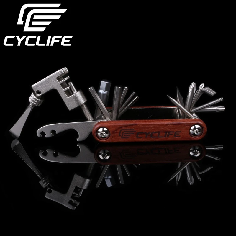 Cyclife 20 in 1 Portable Bicycle Multi function Repaire Folding Tool