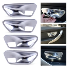 DWCX 4Pcs Chrome Interior Door Handle Cup Bowl Cover Trim for BMW 3 4 Series F30 F32 320i 325i 328i 330d 420i 428i 2013 2014