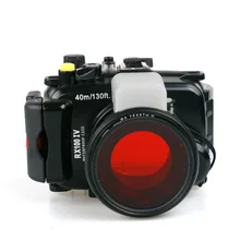 Для sony RX100-IV DSC-RX100 IV RX100IV Mark IV M4 Марк 4 Подводный бокс водонепроницаемый корпус для камеры + 67 мм дайвинг красный фильтр