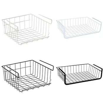 

Refrigerator Storage Basket Kitchen Multi-function Storage Rack Under Cabinet Storage Basket Sundries Books Organizer