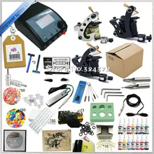 MINI kits 3 Guns tattoo kit equipments for cosmetic body art tattooing, high assembly professional rotary tattoo machine kit