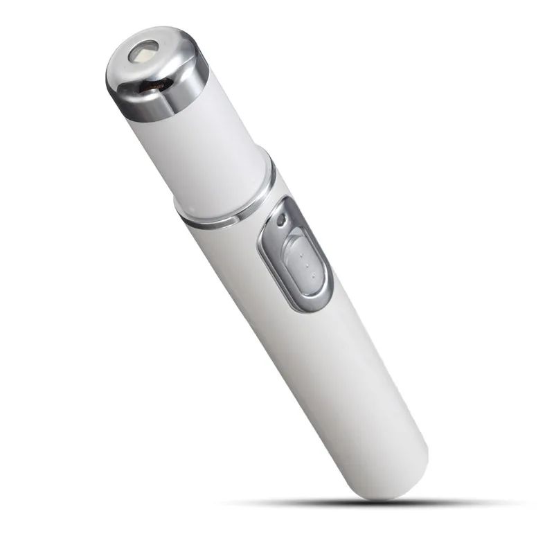 Comprar Luz Azul terapia acné lápiz láser suave cicatrices eliminación de arrugas dispositivo de tratamiento masajeador Facial herramientas para el cuidado de la piel de los ojos