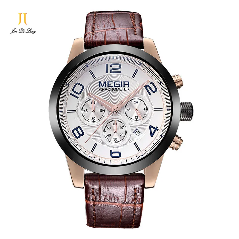 

Mens Quartz Sport Watches Genuine Leather Waterproof Luxury Fashion Wrist Watch Male Clock relogio masculino relojes