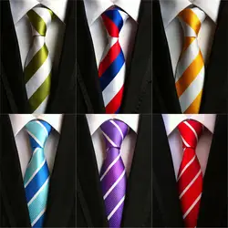 CityRaider Cravatta 2018 Новый Для мужчин s шеи галстук Тонкий Галстуки Классические Полосатые Галстуки для Для мужчин свадебные галстук красный Stropdas