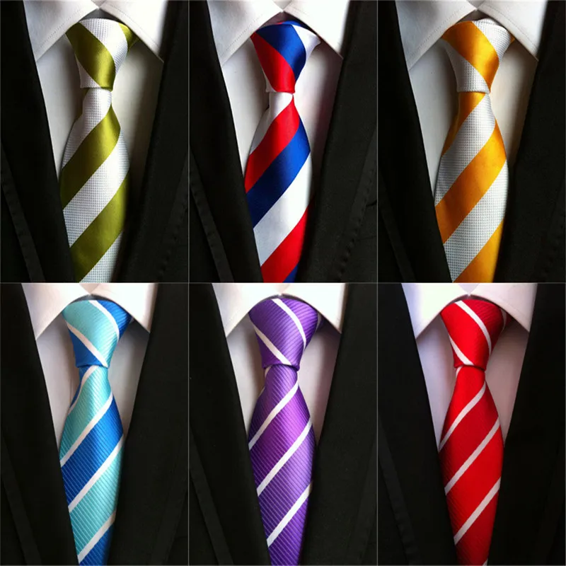 

CityRaider Cravatta 2018 New Mens Neck Tie Slim Neckties Classic Striped Ties for Men Wedding Necktie Red Stropdas Heren A034